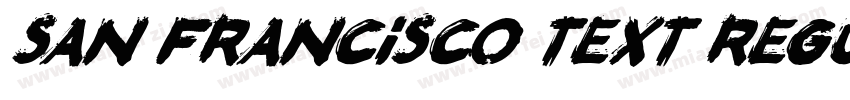 san francisco text regular字体转换